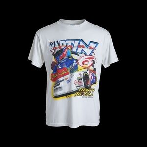 1990s Mark Martin #6 Valvoline T Shirt...FIRST TO THE FLAG.